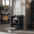 Armadio Home Giardino Credenza Grigio Lucido 57x35x70 cm Legno Ingegnerizzato 57x35x70 cm