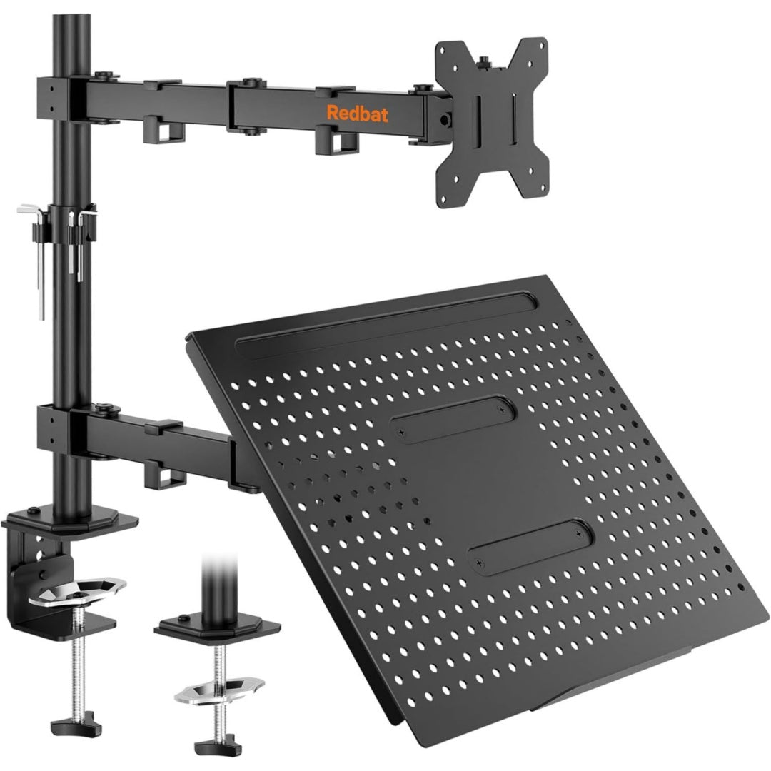 bracci per monitor doppio regolabile