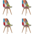 Sedia in legno massello rosso