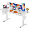 Scrivania regolabile in altezza bianca 160x80cm