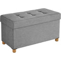 ottomane grigio per ingresso letto