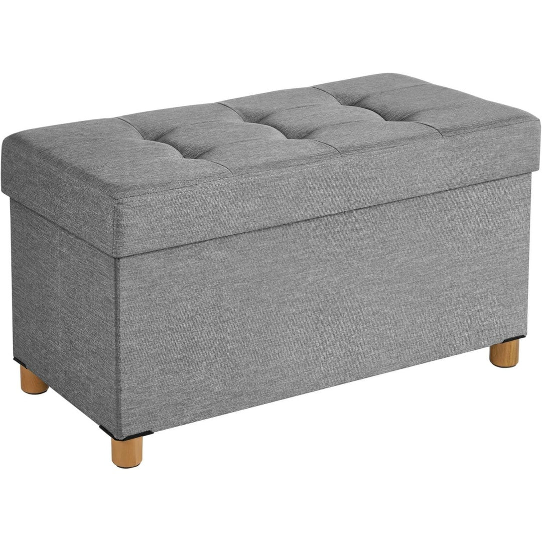 ottomane grigio per ingresso letto