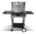 In acciaio inox confezione piastra elettrica lux 600 argento