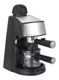 Macchina per caffe Espresso Bar, funzione vapore con macinacaffe nero