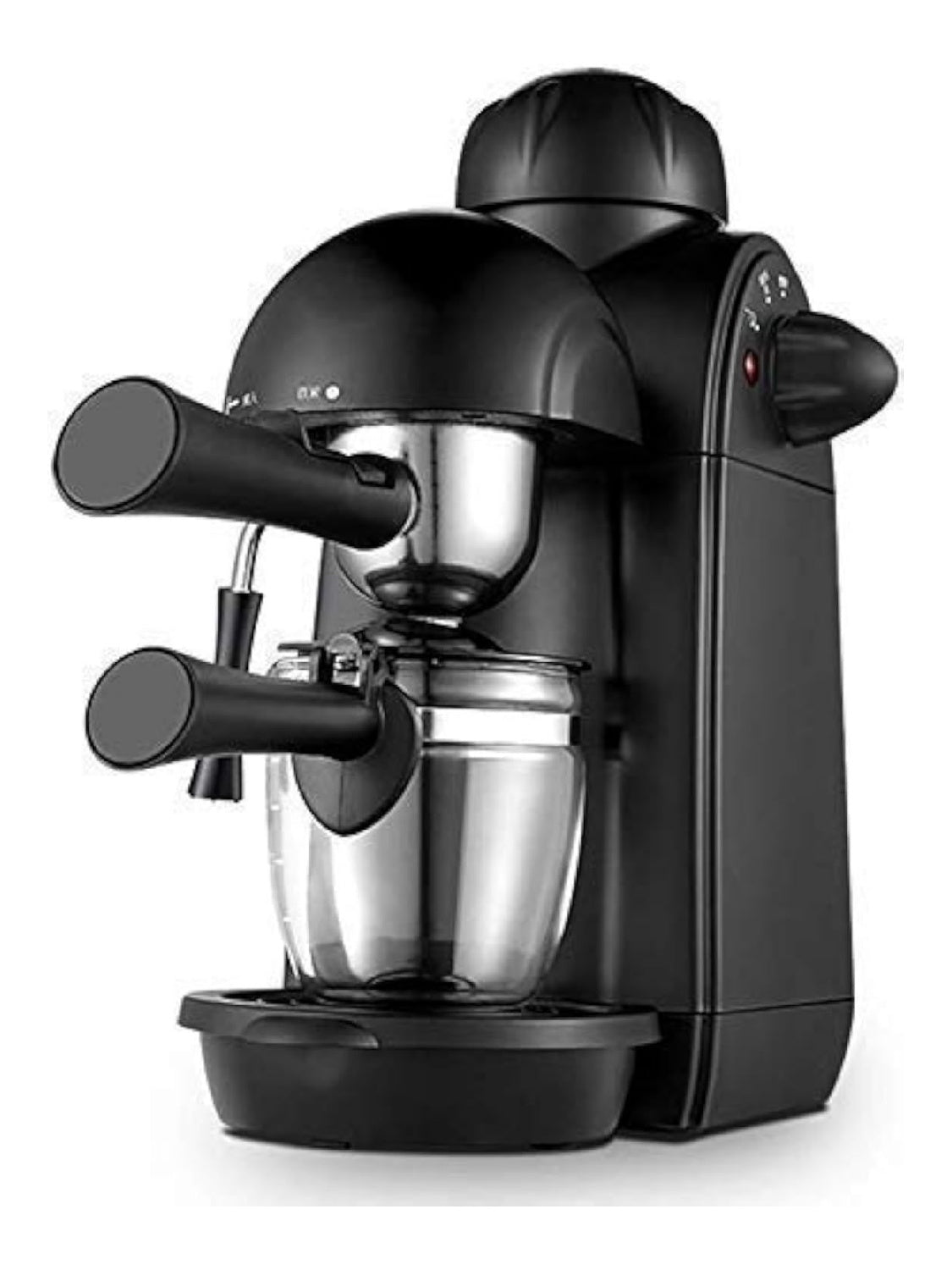 Macchina per caffe espresso con funzionamento automatico componenti lavabili nero