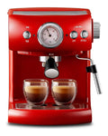 Macchina espresso funzionamento automatico funzione vapore rosso 1500 ml
