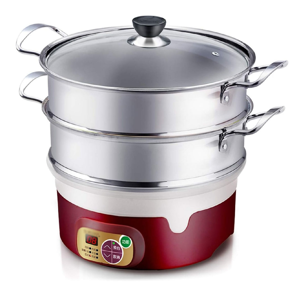 Scaldavivande Cottura lenta Acciaio Inox funzionamento automatico funzione vapore oro