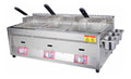 Friggitrice da cucina Friggitrice banco Commerciale, friggitrice Doppia