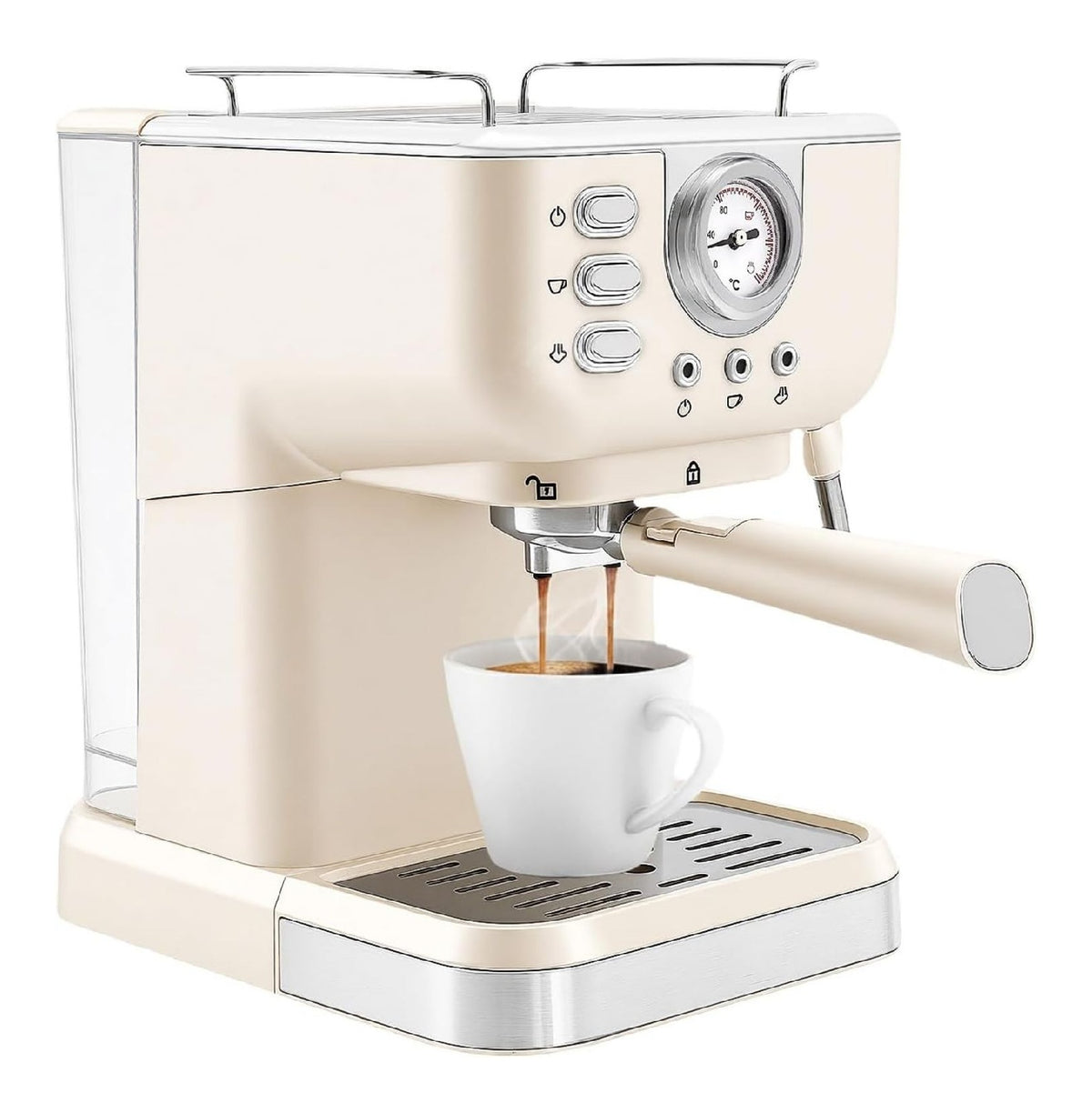 Macchina espresso Macchina caffe espresso bianco crema