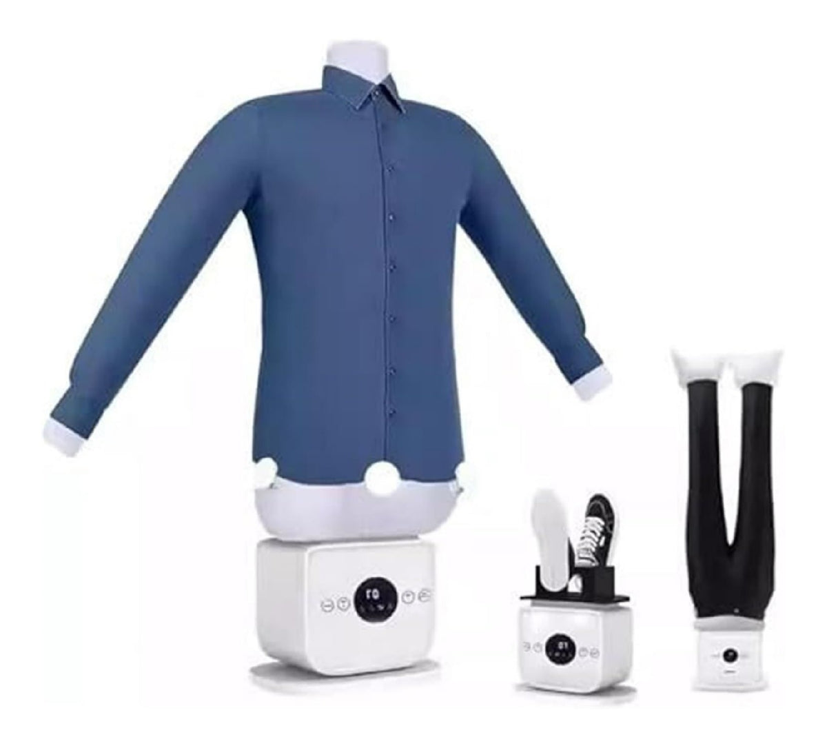 Ferro da stiro con timer funzionamento automatico bianco