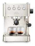 Macchina espresso funzionamento automatico in acciaio inox bianco