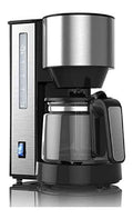Caffettiera elettrica funzione vapore in acciaio inox argento