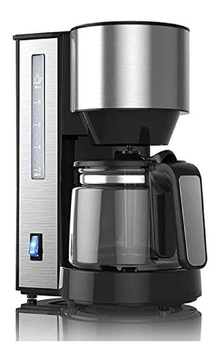 Caffettiera elettrica funzione vapore in acciaio inox argento