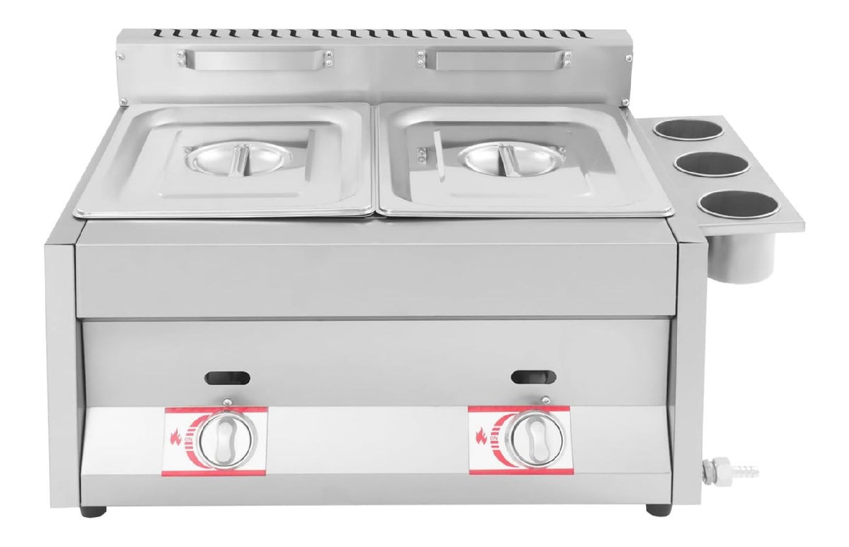 Friggitrice elettrica Friggitrice commerciale doppio serbatoio gas