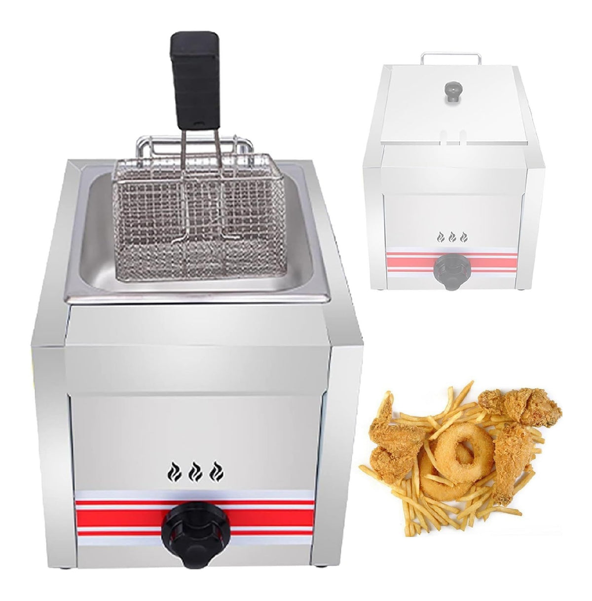 Sistema per frittura Friggitrice commerciale generica, friggitrice banco