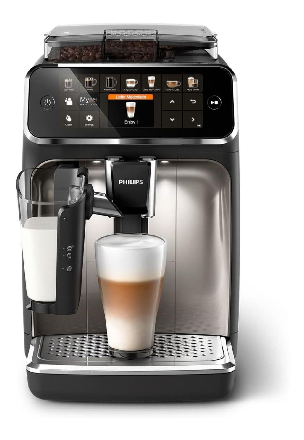 Macchina Caffe Automatica, bevande, Caraffa con comandi touch funzionamento automatico crema