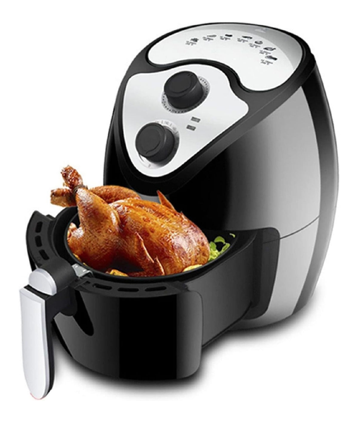 Friggitrice da cucina componenti lavabili nero