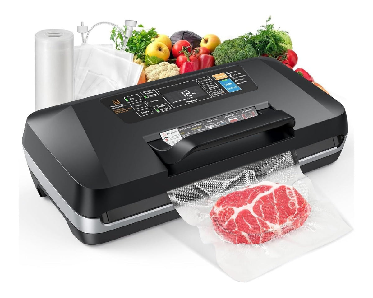 Elettrodomestico compatto sottovuoto alimenti, kPa, doppia tenuta