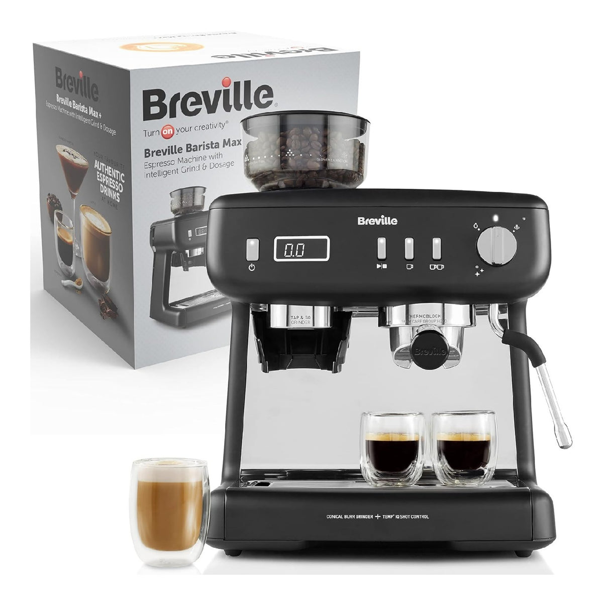 Breville Barista Max+ Macchina per con timer funzionamento automatico bianco