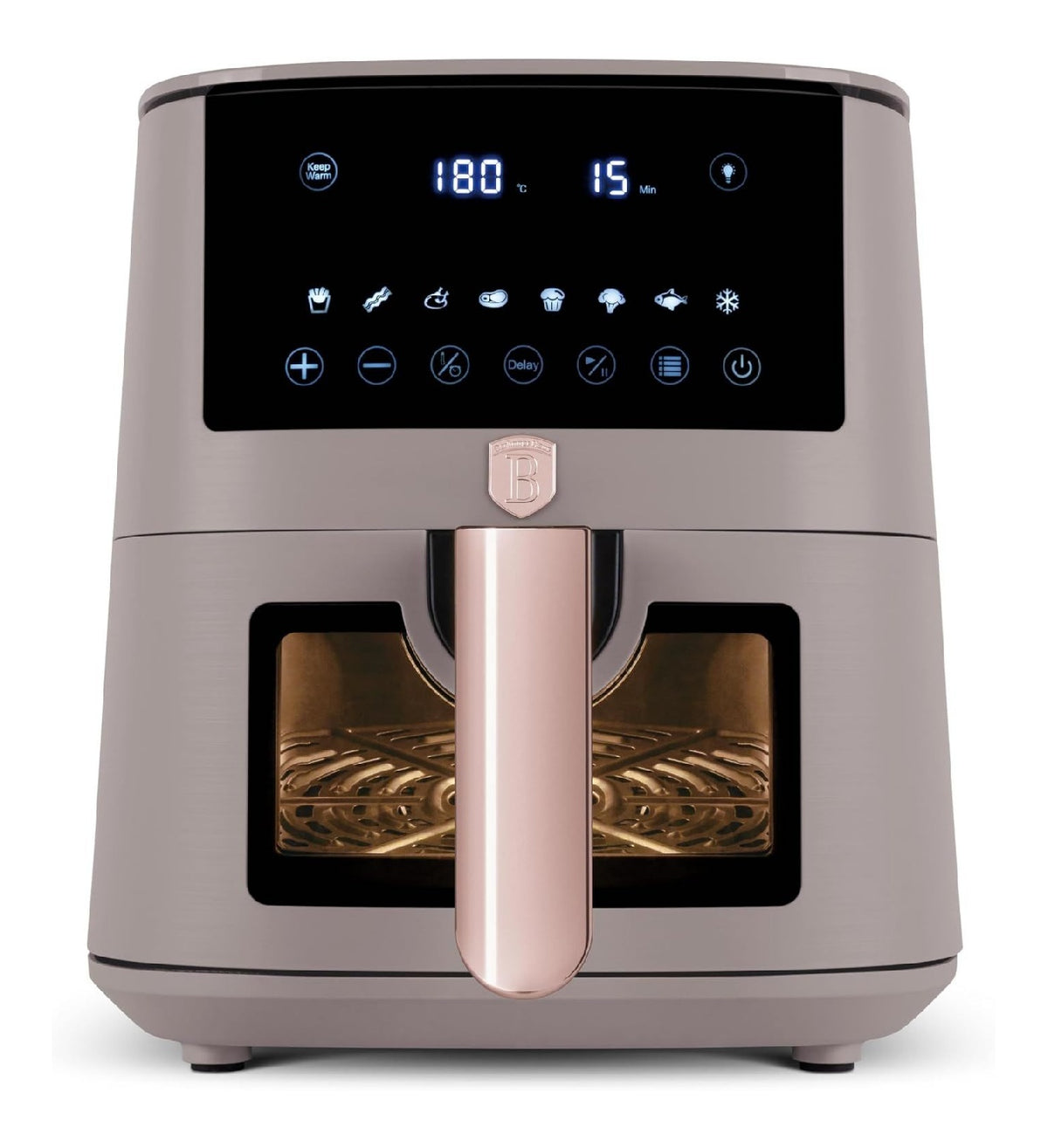 Friggitrice ad aria digitale con comandi touch grigio 5 L