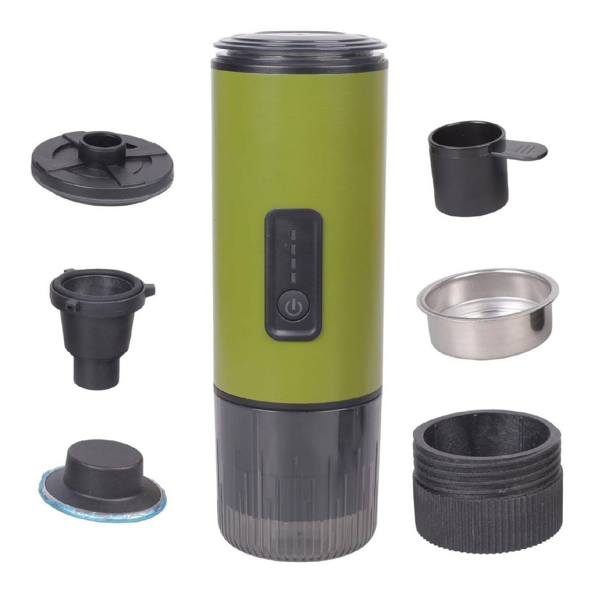 Caffettiera ricaricabile con pressione 20, funzionamento automatico verde