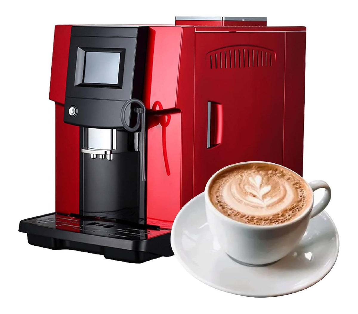 Macchina da caffe automatica funzionamento automatico rosso funzionamento automatico