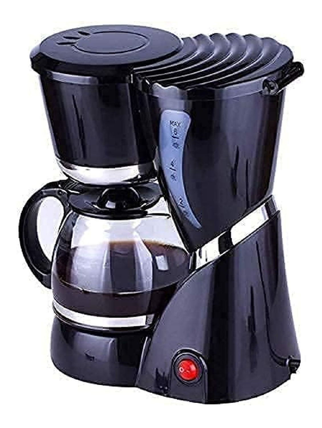 Macchina da caffe rosso con comandi touch con macinacaffe