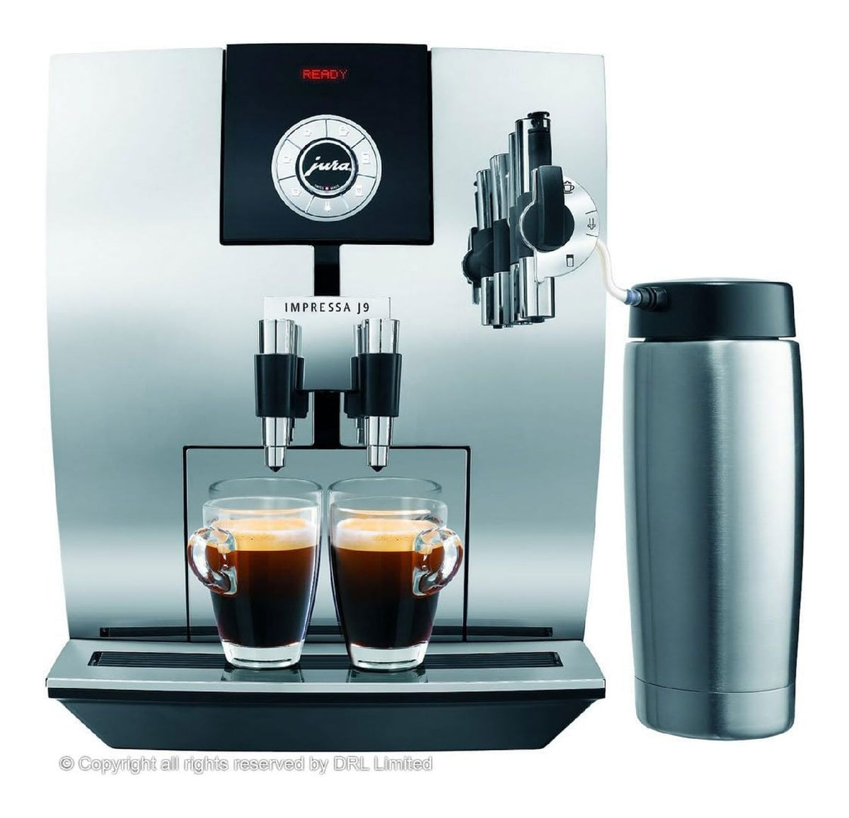 Macchina espresso con comandi touch rame