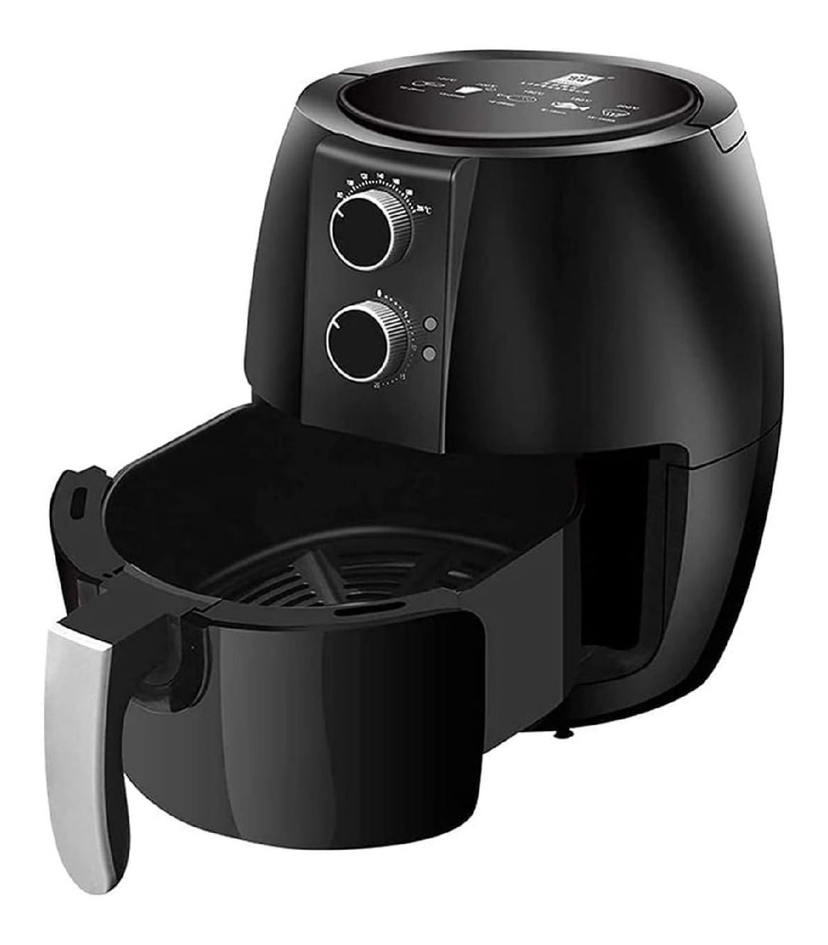 Friggitrice ad aria digitale con comandi touch nero Tazza Acqua Friggitrice Patatine
