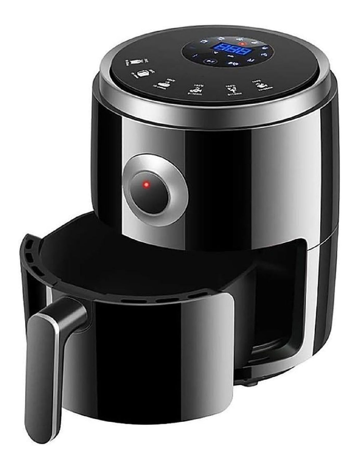Friggitrice ad aria digitale con timer rosso funzionamento automatico