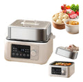 Vaporiera elettrica per alimenti, 8/12/16L con comandi touch con timer nero