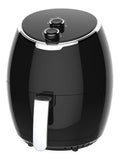 Friggitrice ad aria con timer funzionamento automatico nero temperatura regolabile rivestimento antiaderente