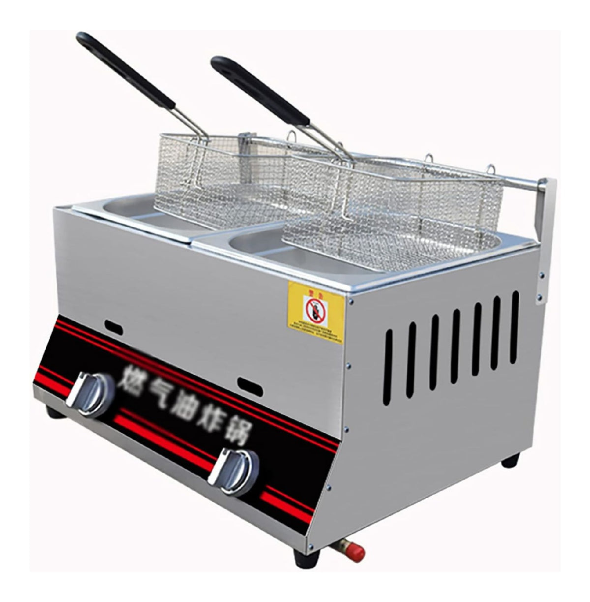 Friggitrice da cucina Friggitrice commerciale acciaio inox, banco