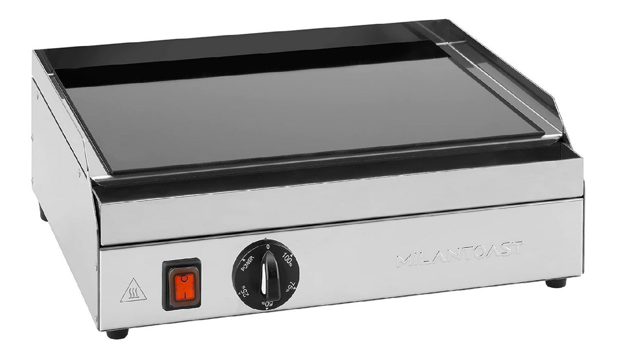 fry top professionale vetroceramica piccolo temperatura regolabile nero