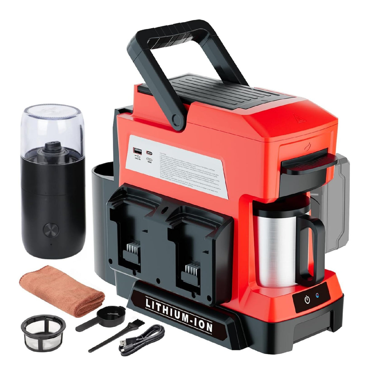 Macchina espresso senza fili portatile nero
