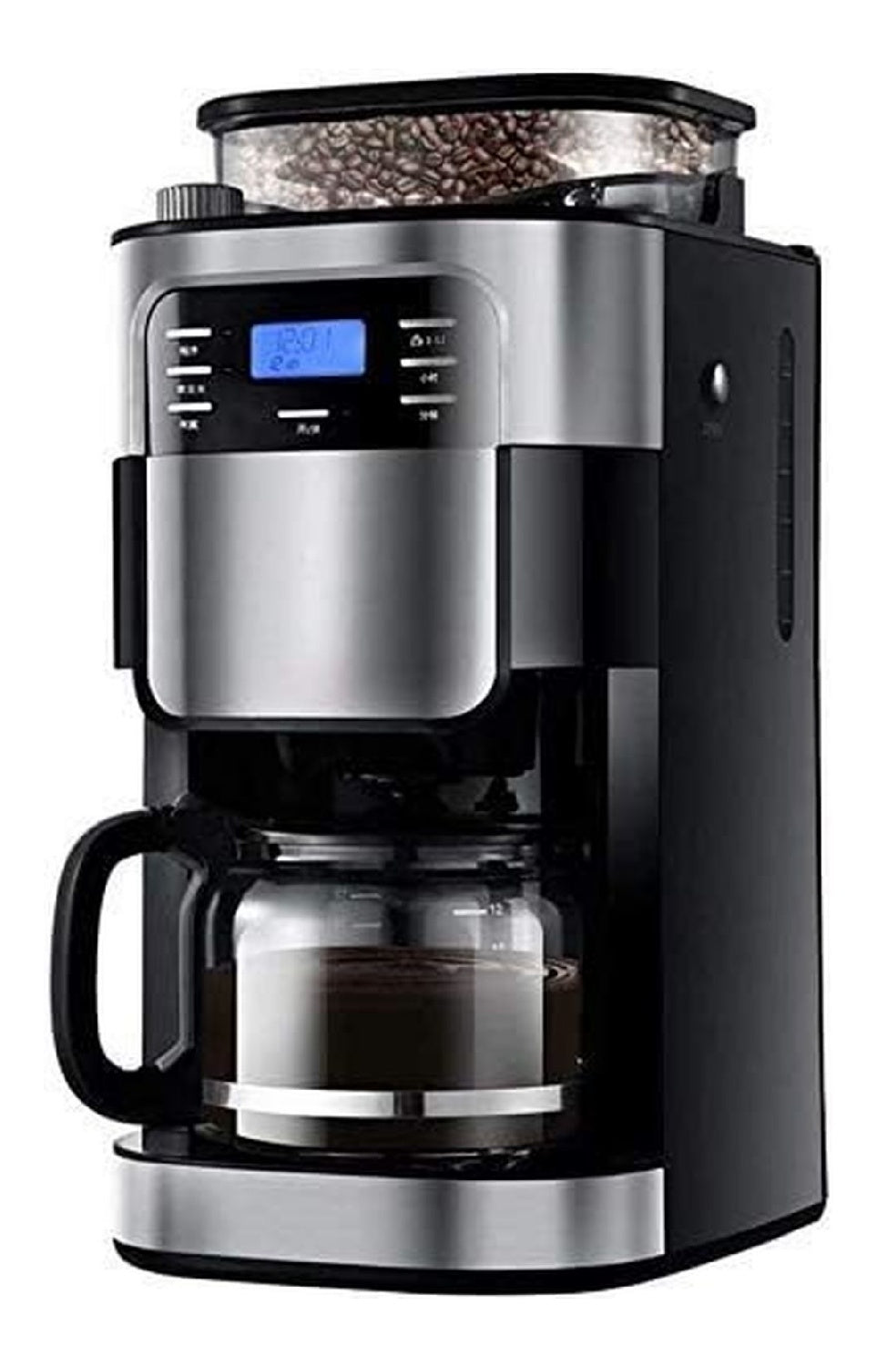 Macchina espresso con timer in acciaio inox argento