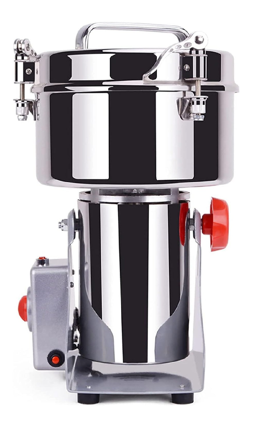 In acciaio inox mulino elettrico per cereali con macinacaffe nero