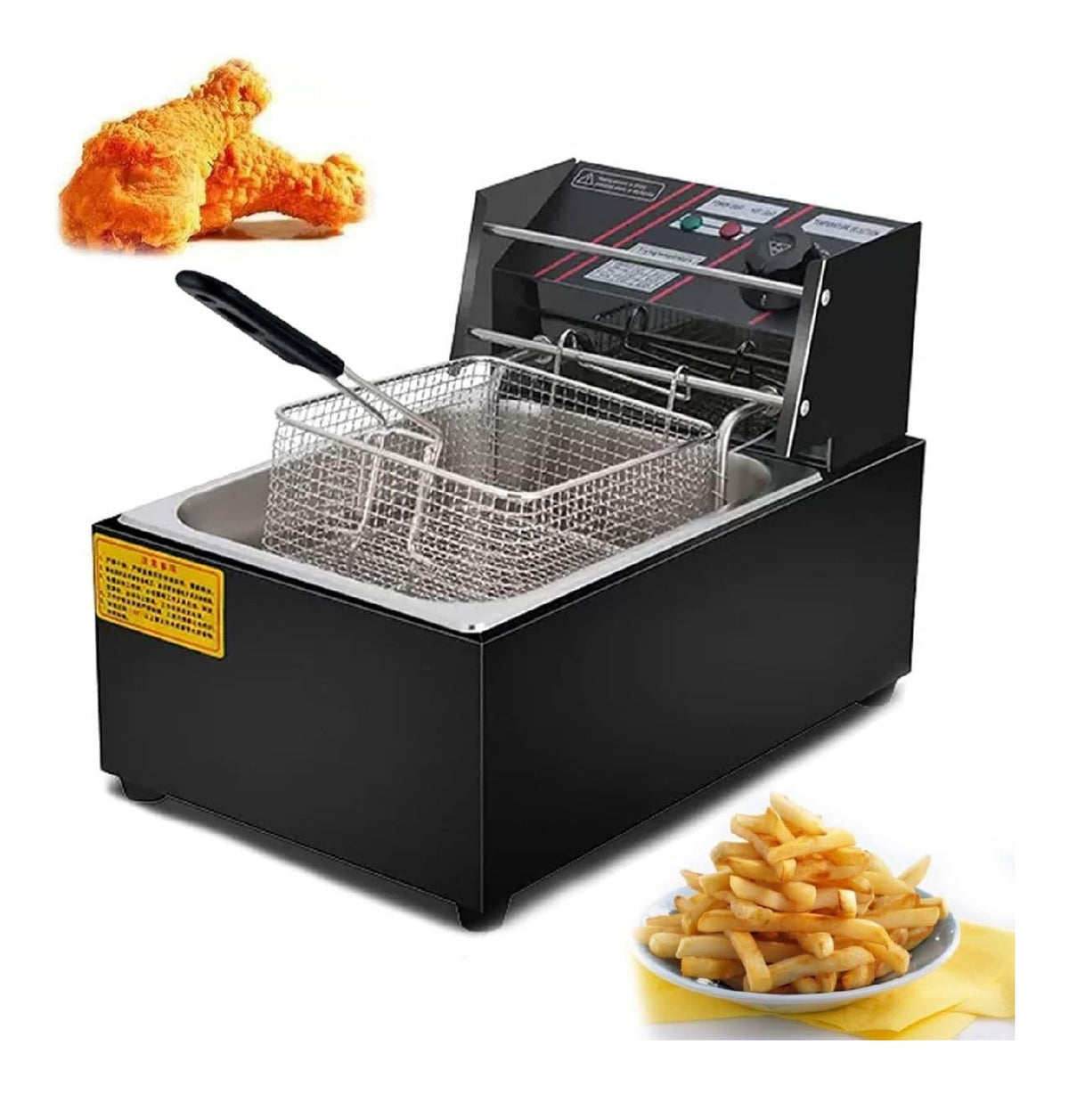 Funzione vapore friggitrice elettrica rosso