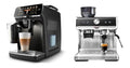 Macchina da caffe nero con comandi touch funzionamento automatico