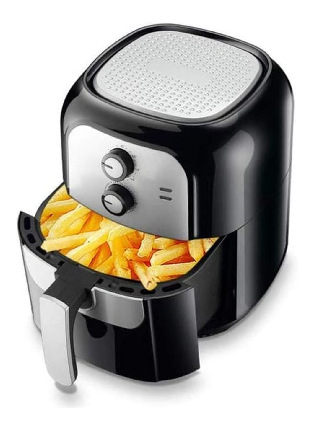 Friggitrice ad aria funzionamento automatico portatile nero