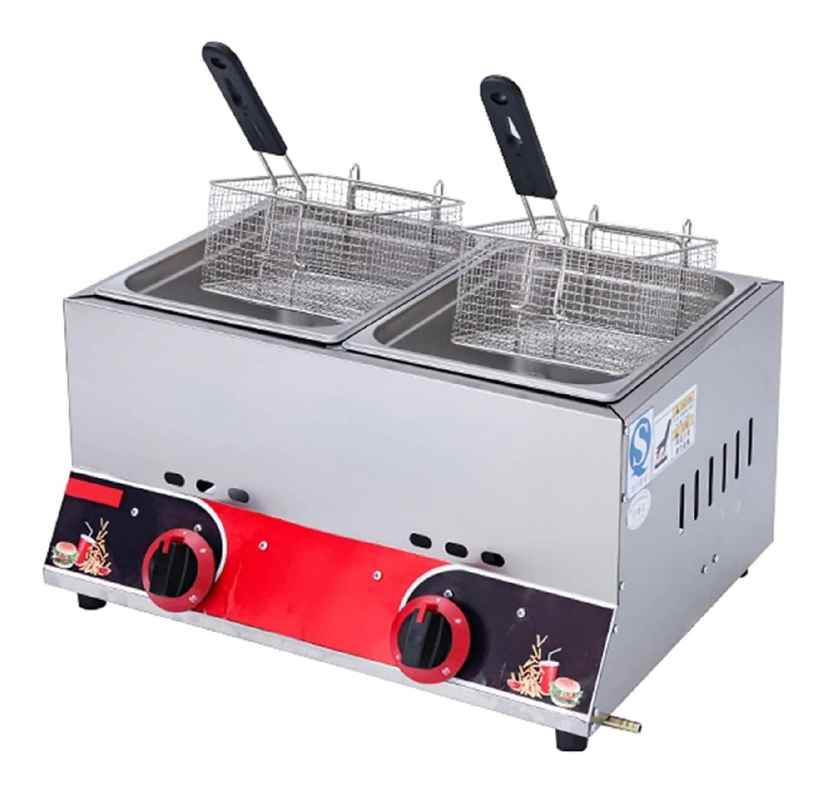 Friggitrice da cucina Friggitrice Professionale Professionale, Friggitrice Acciaio Inossidabile Grande Capaci
