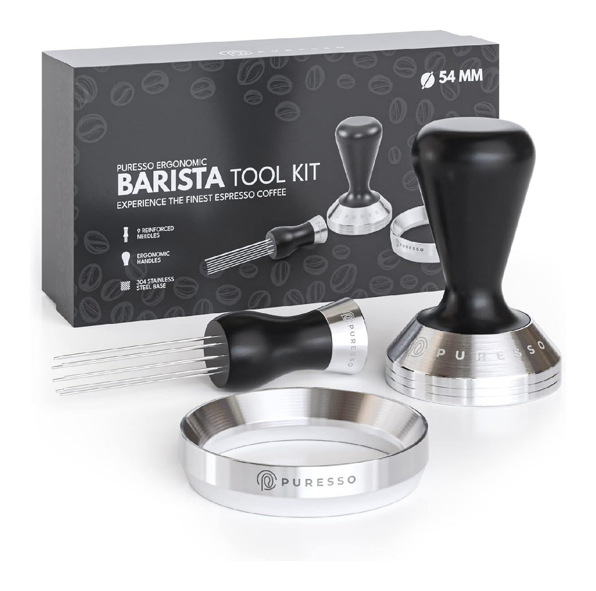 Sistema per preparazione caffe ergonomico espresso strumento WDT, manomissione