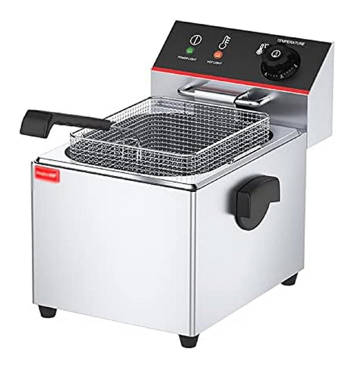 Friggitrice elettrica 12 L in acciaio inox argento