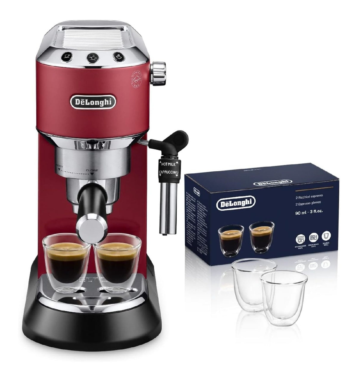 Macchina espresso funzionamento automatico funzione vapore rosso 1 L