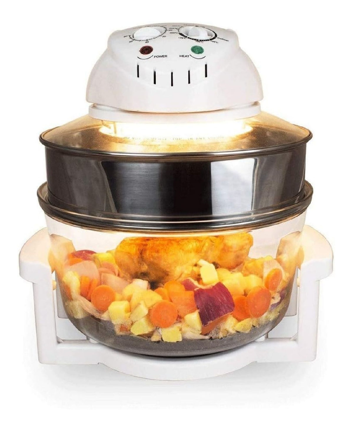 Con comandi touch friggitrice elettrica con timer nero