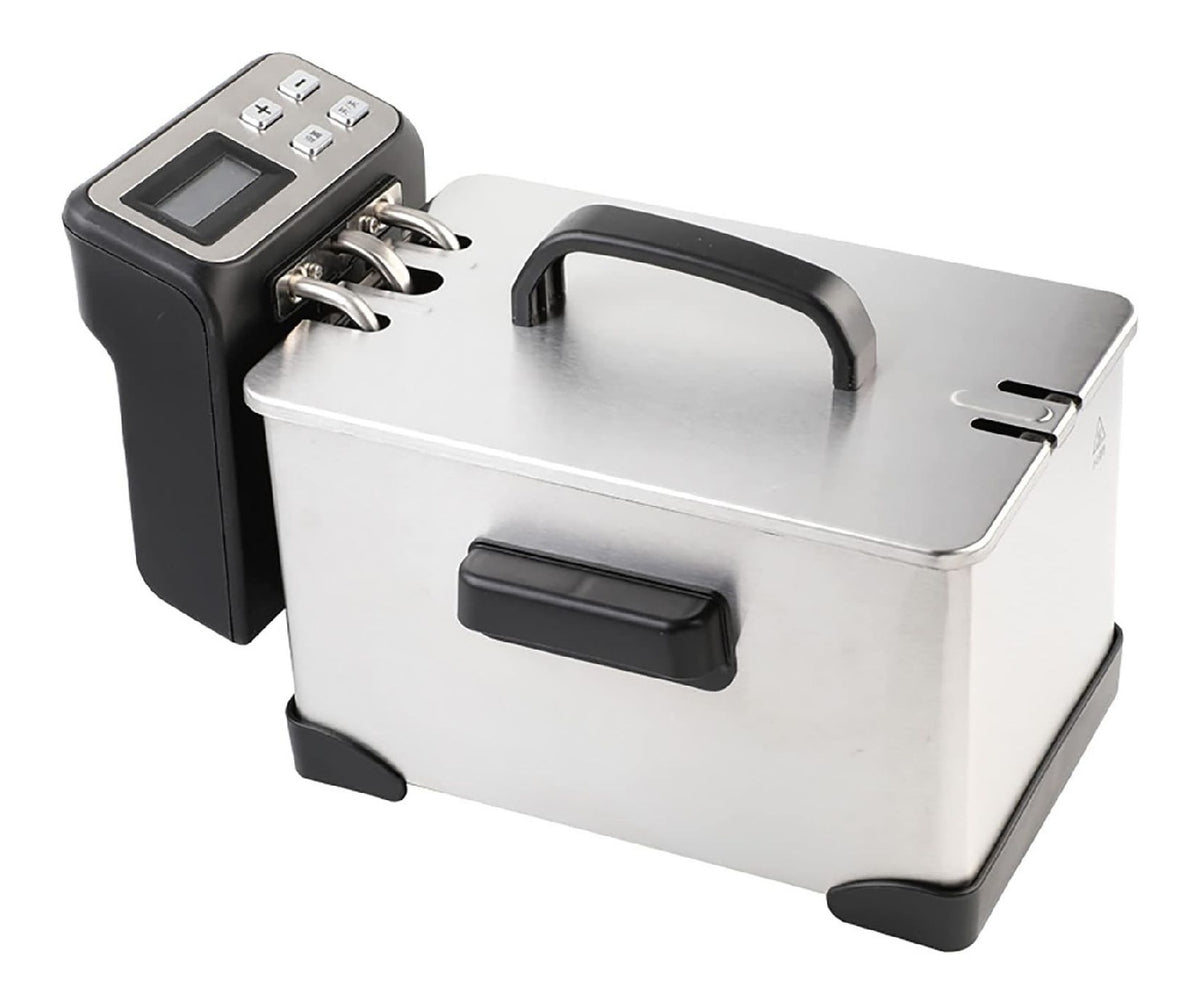 Friggitrice elettrica digitale temperatura regolabile nero