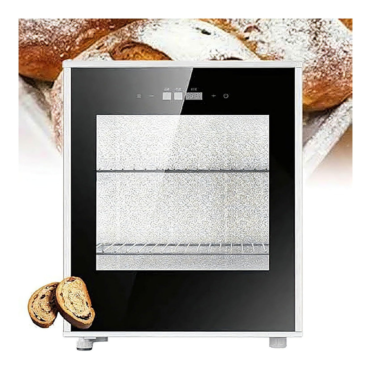 Scatola per fermentazione del Pane, funzionamento automatico nero