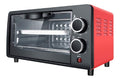 Forno elettrico compatto con timer rosso