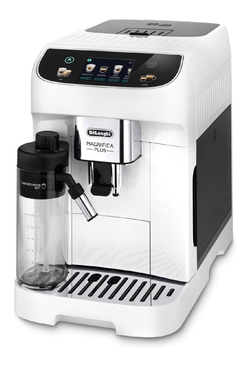 Longhi Magnifica Plus ECAM320.60.W, Macchina con comandi touch funzionamento automatico crema