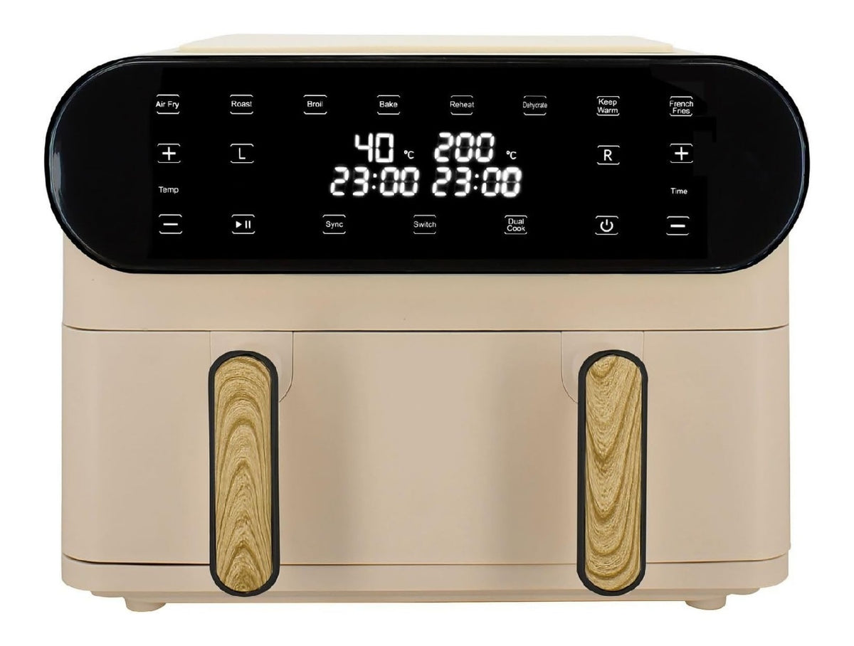 Friggitrice ad aria con comandi touch funzionamento automatico crema
